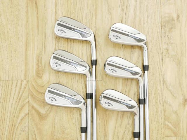 Iron set : Callaway : ชุดเหล็ก Callaway Paradym Ai Smoke (รุ่นล่าสุด ออกปี 2024 ตีง่ายมาก ไกล Japan Spec.) มีเหล็ก 6-Pw,Aw (6 ชิ้น) ก้านเหล็ก NS Pro ZELOS 7 Flex S