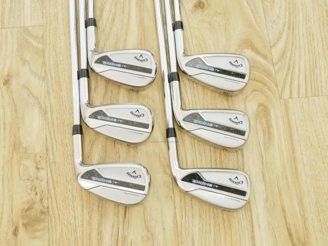 Iron set : Callaway : ชุดเหล็ก Callaway Paradym Ai Smoke (รุ่นล่าสุด ออกปี 2024 ตีง่ายมาก ไกล Japan Spec.) มีเหล็ก 6-Pw,Aw (6 ชิ้น) ก้านเหล็ก NS Pro ZELOS 7 Flex S