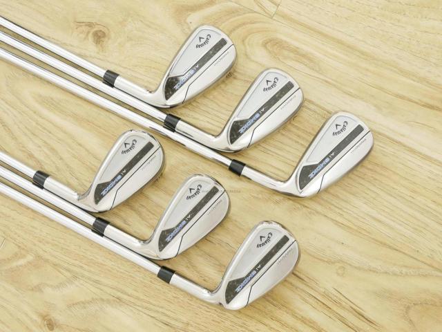 Iron set : Callaway : ชุดเหล็ก Callaway Paradym Ai Smoke (รุ่นล่าสุด ออกปี 2024 ตีง่ายมาก ไกล Japan Spec.) มีเหล็ก 6-Pw,Aw (6 ชิ้น) ก้านเหล็ก NS Pro ZELOS 7 Flex S