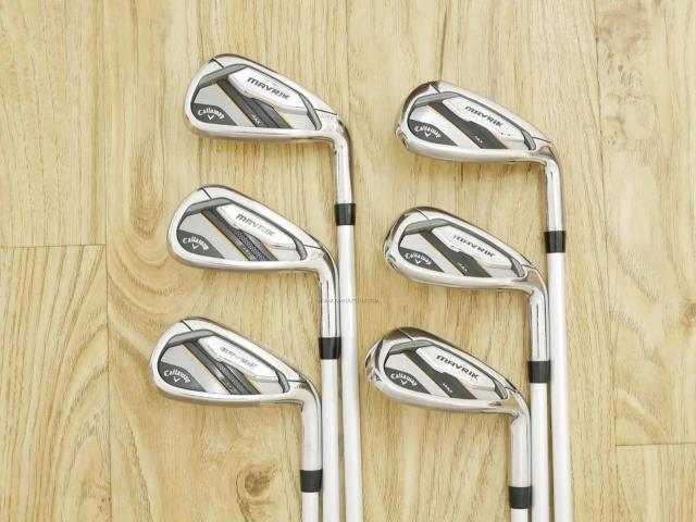 Lady club : All : ชุดเหล็ก Callaway Mavrik MAX (ออกปี 2020 ตีง่าย ไกลมากๆ) มีเหล็ก 7-Pw,Aw,Sw (6 ชิ้น) ก้านกราไฟต์ Mitsubishi Diamana 40 Flex L