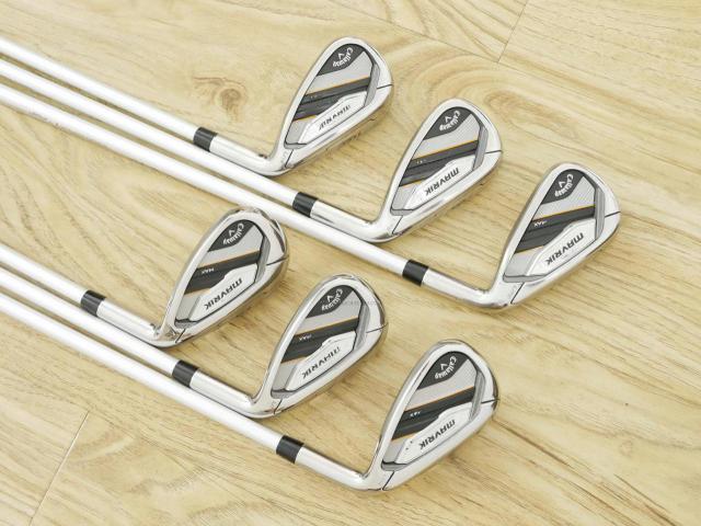 Lady club : All : ชุดเหล็ก Callaway Mavrik MAX (ออกปี 2020 ตีง่าย ไกลมากๆ) มีเหล็ก 7-Pw,Aw,Sw (6 ชิ้น) ก้านกราไฟต์ Mitsubishi Diamana 40 Flex L