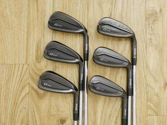 Iron set : Ping : ชุดเหล็ก Ping G710 (รุ่นปี 2021 Japan Spec. ใบใหญ่ ง่ายที่สุด ไกลที่สุดของ Ping) มีเหล็ก 6-Pw,Aw (6 ชิ้น) ก้านเหล็ก NS Pro Zelos 6 Flex R