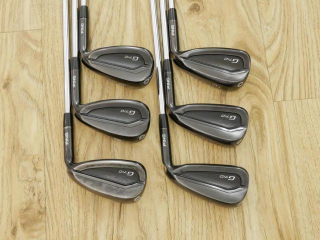 Iron set : Ping : ชุดเหล็ก Ping G710 (รุ่นปี 2021 Japan Spec. ใบใหญ่ ง่ายที่สุด ไกลที่สุดของ Ping) มีเหล็ก 6-Pw,Aw (6 ชิ้น) ก้านเหล็ก NS Pro Zelos 6 Flex R