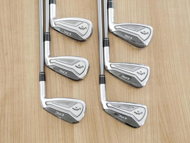 Iron set : Callaway : ชุดเหล็ก Callaway EPIC Forged Star (รุ่นท้อปสุด ปี 2020 ตีไกลกว่าปกติ 2 เบอร์) มีเหล็ก 6-Pw,Aw (6 ชิ้น) ก้านกราไฟต์ Fujikura Speeder Evolution Flex SR