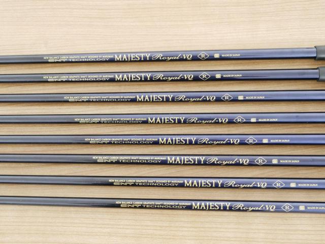 Iron set : Maruman : ชุดเหล็ก Maruman Majesty Royal VQ (รุ่นท๊อปสุด) มีเหล็ก 5-Pw,Aw,Sw (8 ชิ้น) ก้านกราไฟต์ Flex R