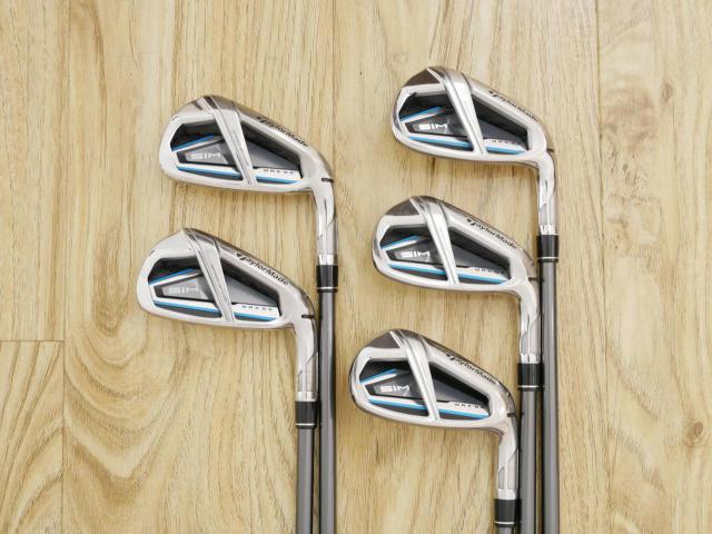 Iron set : Taylormade : ชุดเหล็ก Taylormade SIM MAX OS (ออกปี 2020 Japan Spec.) มีเหล็ก 6-Pw (5 ชิ้น) ก้านกราไฟต์ Mitsubishi Tensei TM60 Flex S