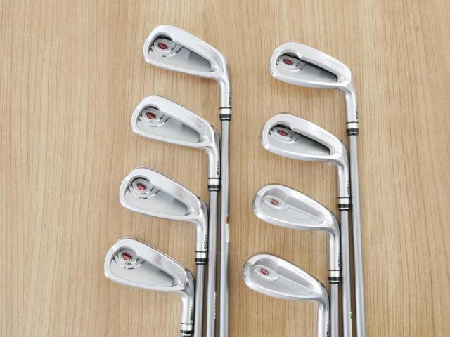 Iron set : PRGR : ชุดเหล็กกระเทย PRGR Egg PF Forged (รุ่นปี 2019 ตีง่ายและไกลมากๆ โกงสุดๆ) มีเหล็ก 6-Pw,Aw,As,Sw (8 ชิ้น) ก้านกราไฟต์ M-40 Flex SR