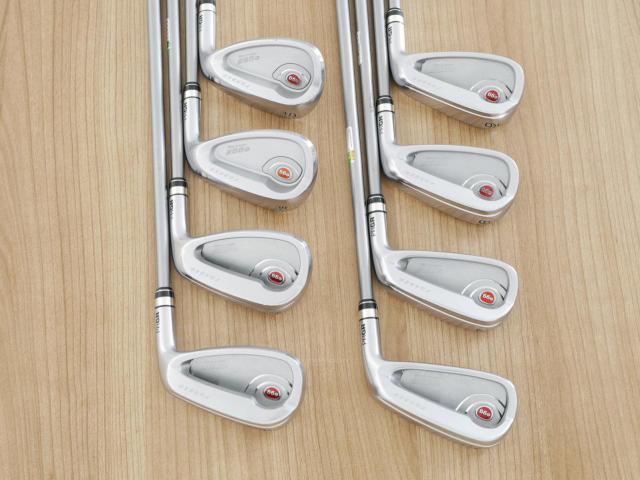 Iron set : PRGR : ชุดเหล็กกระเทย PRGR Egg PF Forged (รุ่นปี 2019 ตีง่ายและไกลมากๆ โกงสุดๆ) มีเหล็ก 6-Pw,Aw,As,Sw (8 ชิ้น) ก้านกราไฟต์ M-40 Flex SR