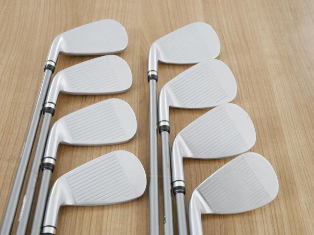 Iron set : PRGR : ชุดเหล็กกระเทย PRGR Egg PF Forged (รุ่นปี 2019 ตีง่ายและไกลมากๆ โกงสุดๆ) มีเหล็ก 6-Pw,Aw,As,Sw (8 ชิ้น) ก้านกราไฟต์ M-40 Flex SR