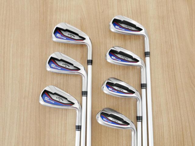 Iron set : Callaway : ชุดเหล็ก Callaway Big Bertha Beta (ใบใหญ่ ตีง่ายมาก) มีเหล็ก 6-Pw,Aw,Sw (7 ชิ้น) ก้านกราไฟต์ Fujikura Air Speeder Flex SR