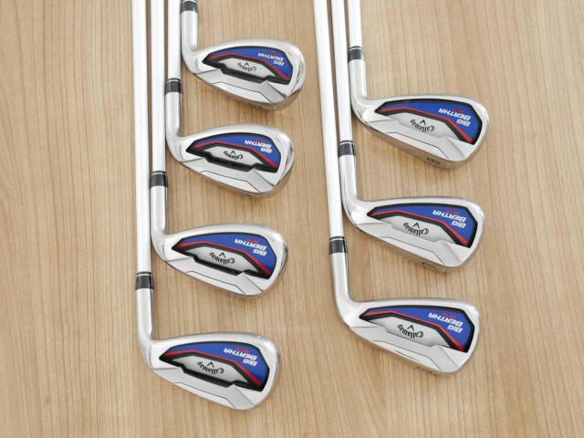 Iron set : Callaway : ชุดเหล็ก Callaway Big Bertha Beta (ใบใหญ่ ตีง่ายมาก) มีเหล็ก 6-Pw,Aw,Sw (7 ชิ้น) ก้านกราไฟต์ Fujikura Air Speeder Flex SR