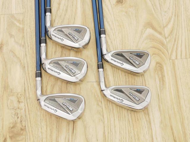 Iron set : Taylormade : ชุดเหล็ก Taylormade SIM 2 MAX (ออกปี 2021 Japan Spec.) มีเหล็ก 6-Pw (5 ชิ้น) ก้านกราไฟต์ Mitsubishi TENSEI TM60 Flex R