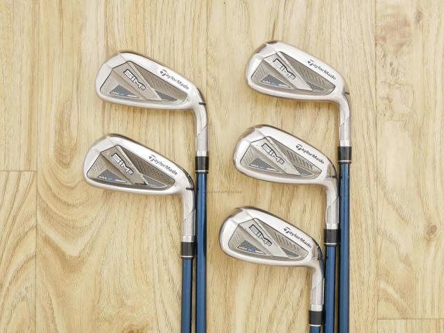 Iron set : Taylormade : ชุดเหล็ก Taylormade SIM 2 MAX (ออกปี 2021 Japan Spec.) มีเหล็ก 6-Pw (5 ชิ้น) ก้านกราไฟต์ Mitsubishi TENSEI TM60 Flex R