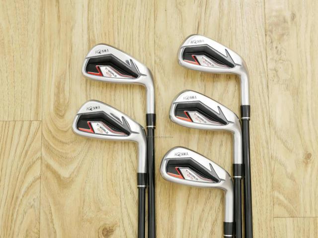 Iron set : Honma : ชุดเหล็ก Honma Tour World GS (ออกปี 2021 ใบใหญ่ ตีง่าย ไกล) มีเหล็ก 6-10 (5 ชิ้น) ก้านกราไฟต์ Honma Speedtuned 48 Flex SR