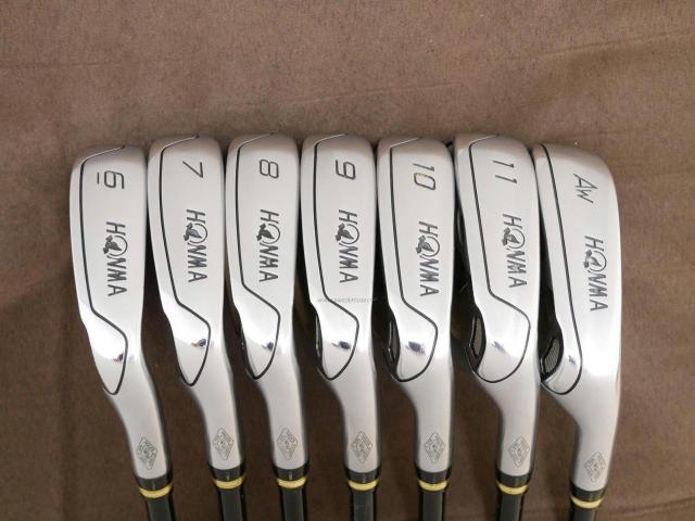 Iron set : Honma : ชุดเหล็ก Honma Beres IS-01 (หน้าเด้ง Maraging) มีเหล็ก 6-11,Aw (7 ชิ้น เทียบเท่า 5-Pw,Aw) ก้าน ARMRQ 6 (45) Flex R (2 ดาว)