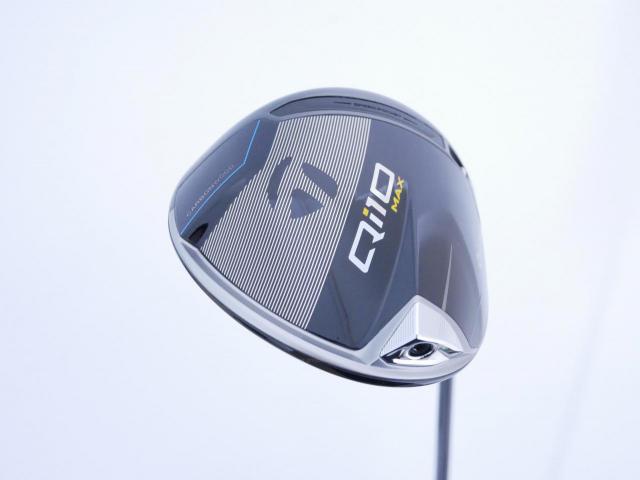 Driver : Taylormade : ไดรเวอร์ Taylormade Qi10 MAX (รุ่นใหม่ล่าสุด ออกปี 2024) Loft 12 (ปรับได้) ก้าน Mitsubishi Diamana TM50 Flex SR