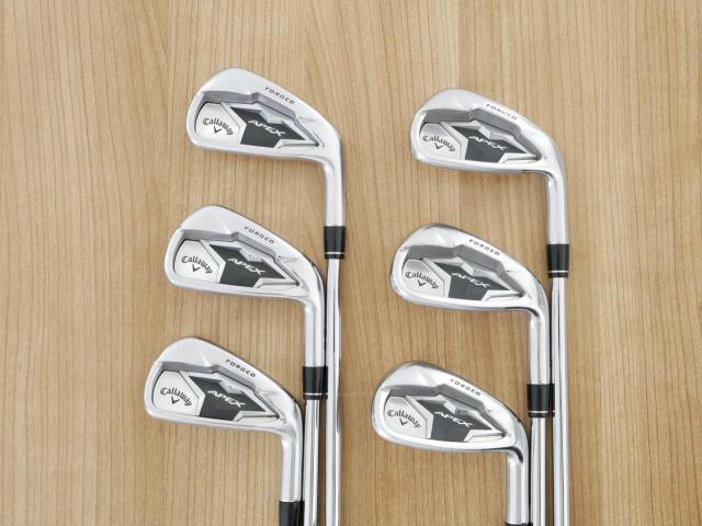 Iron set : Callaway : ชุดเหล็ก Callaway APEX Forged (ออกปี 2019) มีเหล็ก 5-Pw (6 ชิ้น) ก้านเหล็ก NS Pro ZELOS 8 Flex S