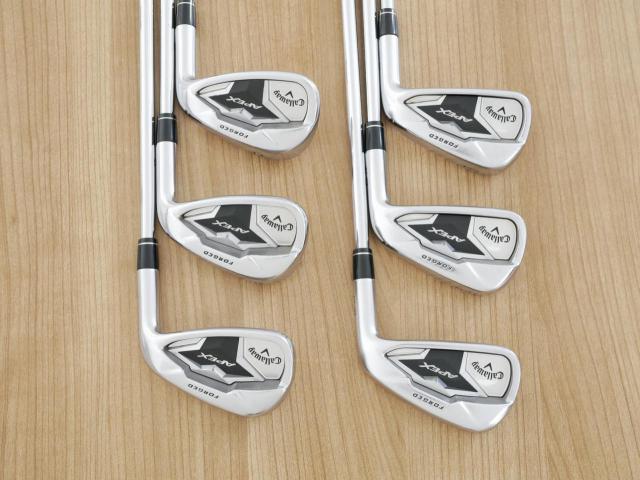 Iron set : Callaway : ชุดเหล็ก Callaway APEX Forged (ออกปี 2019) มีเหล็ก 5-Pw (6 ชิ้น) ก้านเหล็ก NS Pro ZELOS 8 Flex S