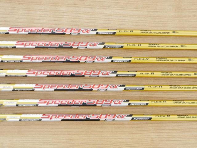 Iron set : Katana : ชุดเหล็ก Katana Sword ATC-589a (หน้าเด้ง) มีเหล็ก 6-Pw,Aw,Sw (7 ชิ้น) ก้านกราไฟต์ Fujikura Speeder 589 Flex R