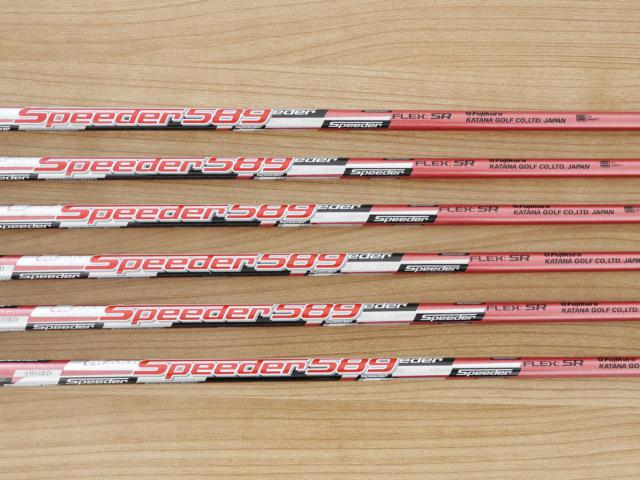 Iron set : Katana : ชุดเหล็ก Katana Sword Izu Max MT (หน้าเด้ง) มีเหล็ก 6-Pw,Sw (6 ชิ้น) ก้านกราไฟต์ Speeder 589 Flex SR