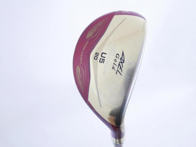 Fairway Wood : Tsuruya : ไม้กระเทย Tsuruya AXEL Gold Premium IV (รุ่นปี 2021 ตัวท๊อป ของใหม่ 2 หมื่นกว่า) Loft 20 Flex R