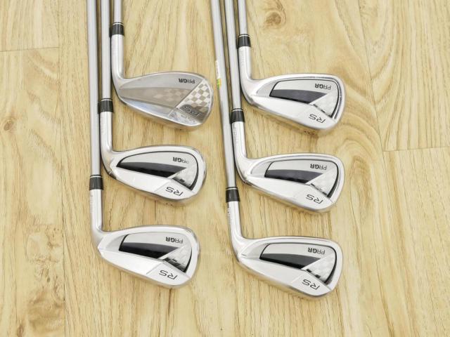 Iron set : PRGR : ชุดเหล็ก PRGR RS Titanium Face (ออกปี 2017 ตีไกล) มีเหล็ก 6-Pw,Aw (6 ชิ้น) ก้านกราไฟต์ M-40 (Flex SR)