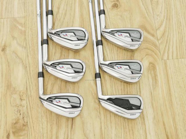 Iron set : Callaway : ชุดเหล็ก Callaway XR Pro มีเหล็ก 5-Pw (6 ชิ้น) ก้านเหล็ก Memphis 10 Flex SR