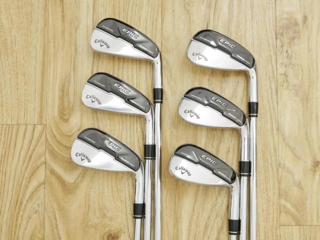 Iron set : Callaway : ชุดเหล็ก Callaway EPIC Max Fast (รุ่นแพงสุด ไกลสุดของ Callaway ปี 2021) มีเหล็ก 6-Pw,Aw (6 ชิ้น) ก้านเหล็ก NS Pro Zelos 7 Flex S