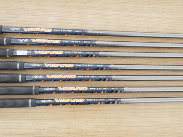 Iron set : Honma : ชุดเหล็ก Honma Tour World TW747P (รุ่นปี 2019) มีเหล็ก 6-11,Sw (7 ชิ้น) ก้านกราไฟต์ Honma Vizard 50 Flex S