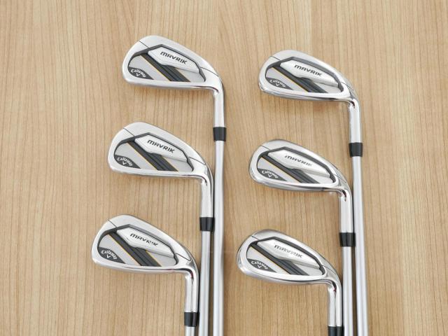 Iron set : Callaway : ชุดเหล็ก Callaway Mavrik (ปี 2020 ตีง่าย ไกลมากๆ) มีเหล็ก 6-Pw,Aw (6 ชิ้น) ก้านกราไฟต์ Mitsubishi Diamana 50 Flex S