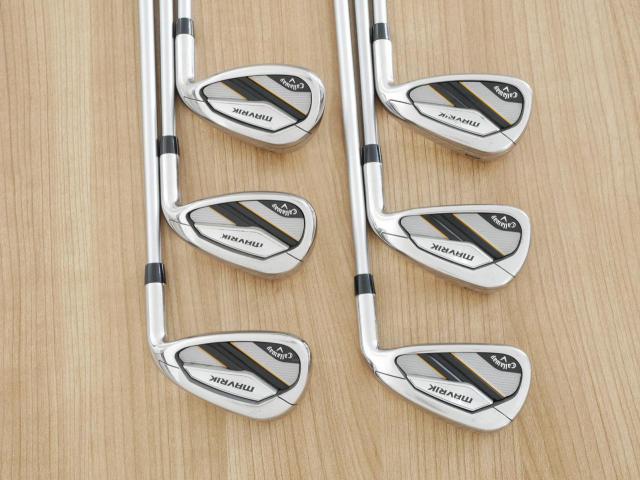 Iron set : Callaway : ชุดเหล็ก Callaway Mavrik (ปี 2020 ตีง่าย ไกลมากๆ) มีเหล็ก 6-Pw,Aw (6 ชิ้น) ก้านกราไฟต์ Mitsubishi Diamana 50 Flex S