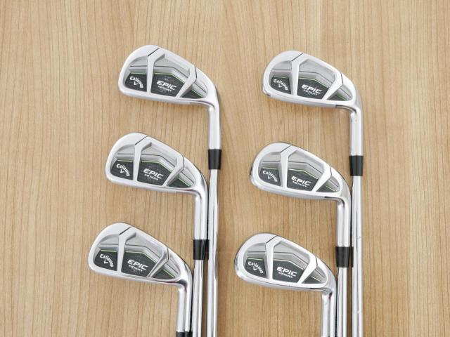 Iron set : Callaway : ชุดเหล็ก Callaway EPIC Star (ปี 2018 หน้าเด้ง โกงองศา ตีไกลมากๆ) มีเหล็ก 6-Pw,Aw (6 ชิ้น) ก้านเหล็ก KBS Tour 105 Flex S