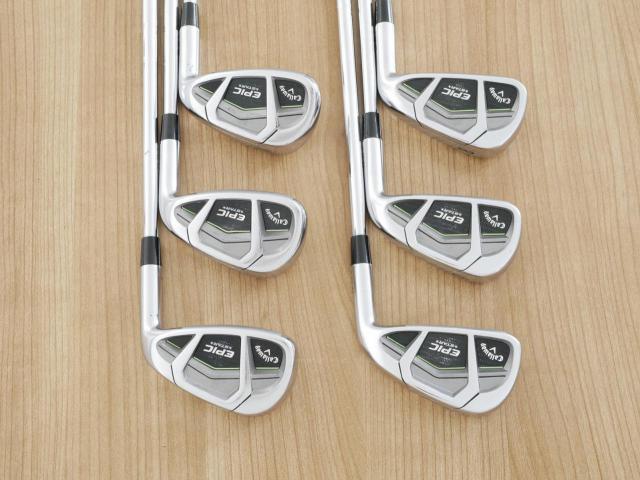 Iron set : Callaway : ชุดเหล็ก Callaway EPIC Star (ปี 2018 หน้าเด้ง โกงองศา ตีไกลมากๆ) มีเหล็ก 6-Pw,Aw (6 ชิ้น) ก้านเหล็ก KBS Tour 105 Flex S