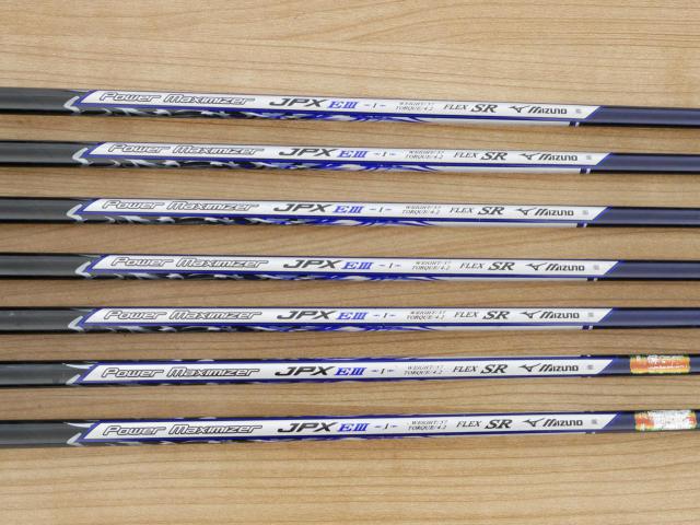 Iron set : Mizuno : ชุดเหล็ก Mizuno JPX EIII Hot Metal (รุ่นท้อป หน้าเด้ง ตีไกล) มีเหล็ก 6-Pw,48,56 (7 ชิ้น) ก้านกราไฟต์ Flex SR