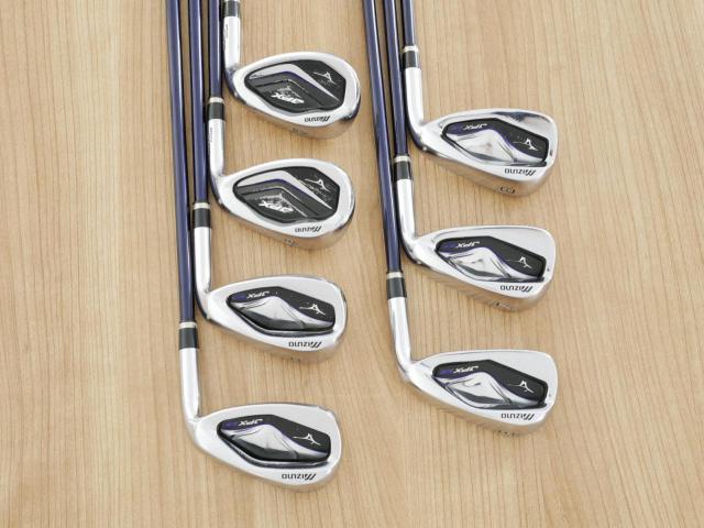 Iron set : Mizuno : ชุดเหล็ก Mizuno JPX EIII Hot Metal (รุ่นท้อป หน้าเด้ง ตีไกล) มีเหล็ก 6-Pw,48,56 (7 ชิ้น) ก้านกราไฟต์ Flex SR