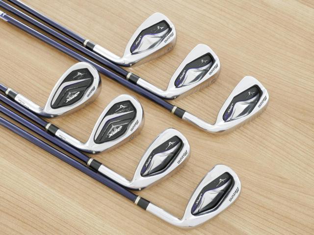 Iron set : Mizuno : ชุดเหล็ก Mizuno JPX EIII Hot Metal (รุ่นท้อป หน้าเด้ง ตีไกล) มีเหล็ก 6-Pw,48,56 (7 ชิ้น) ก้านกราไฟต์ Flex SR