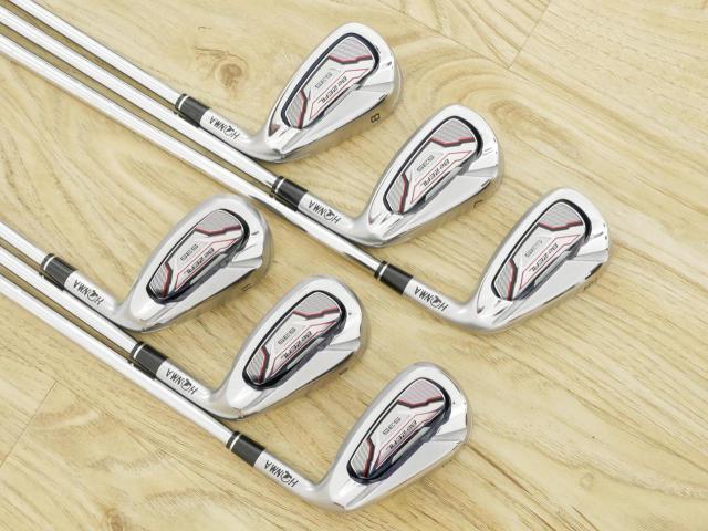 Iron set : Honma : ชุดเหล็ก Honma Bezeal 535 (ปี 2019 รุ่นนี้ใบใหญ่ที่สุดของ Honma) มีเหล็ก 6-11 (6 ชิ้น เทียบเท่า 5-Pw) ก้านเหล็ก NS Pro 950 Flex S
