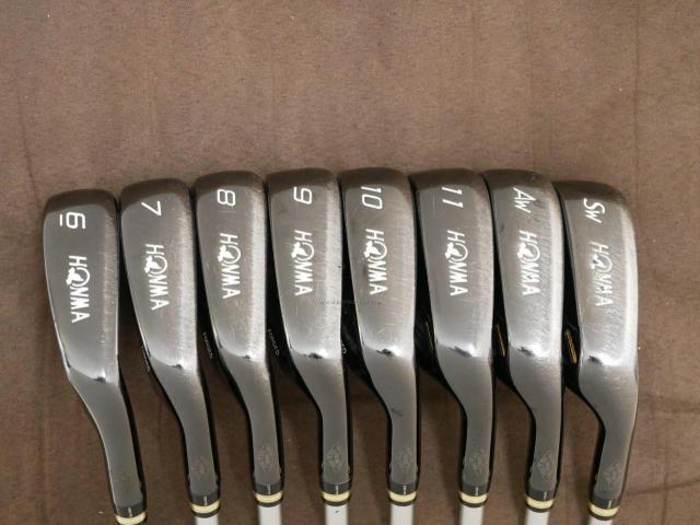 Iron set : Honma : **ก้าน 3 ดาว** ชุดเหล็ก Honma Beres IS-05 Black Limited Forged มีเหล็ก 6-11,Aw,Sw (8 ชิ้น ระยะเทียบเท่า 5-Pw,Aw,Sw ของรุ่นอื่นๆ) ก้าน ARMRQ ∞ (48) Flex R (3 ดาว)