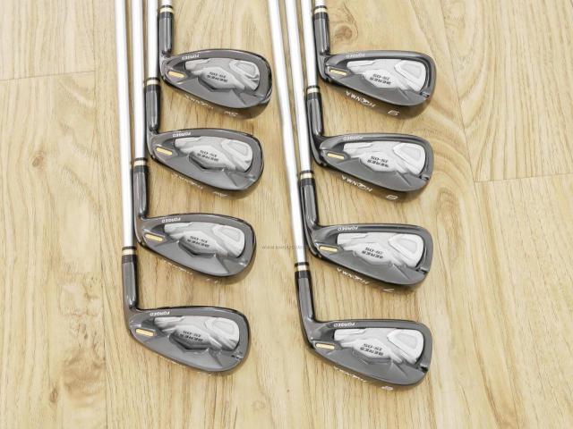 Iron set : Honma : **ก้าน 3 ดาว** ชุดเหล็ก Honma Beres IS-05 Black Limited Forged มีเหล็ก 6-11,Aw,Sw (8 ชิ้น ระยะเทียบเท่า 5-Pw,Aw,Sw ของรุ่นอื่นๆ) ก้าน ARMRQ ∞ (48) Flex R (3 ดาว)