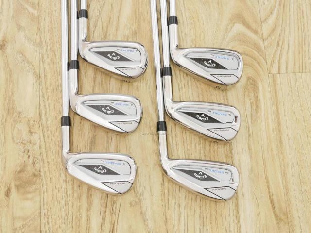 Iron set : Callaway : ชุดเหล็ก Callaway Paradym Ai Smoke HL (รุ่นล่าสุด ออกปี 2024 ตีง่ายมาก ไกล Japan Spec.) มีเหล็ก 6-Pw,Aw (6 ชิ้น) ก้านเหล็ก NS Pro ZELOS 7 Flex R