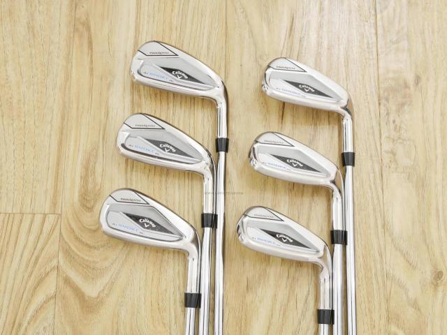 Iron set : Callaway : ชุดเหล็ก Callaway Paradym Ai Smoke HL (รุ่นล่าสุด ออกปี 2024 ตีง่ายมาก ไกล Japan Spec.) มีเหล็ก 6-Pw,Aw (6 ชิ้น) ก้านเหล็ก NS Pro ZELOS 7 Flex R