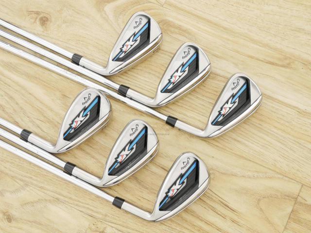 Iron set : Callaway : ชุดเหล็ก Callaway XR OS (ใบใหญ่ ตีง่ายมาก) มีเหล็ก 5-Pw (6 ชิ้น) ก้านเหล็ก NS Pro 850 Flex R