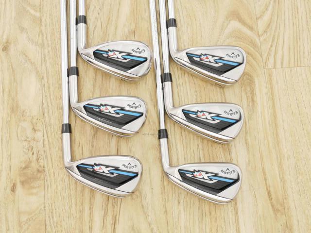 Iron set : Callaway : ชุดเหล็ก Callaway XR OS (ใบใหญ่ ตีง่ายมาก) มีเหล็ก 5-Pw (6 ชิ้น) ก้านเหล็ก NS Pro 850 Flex R