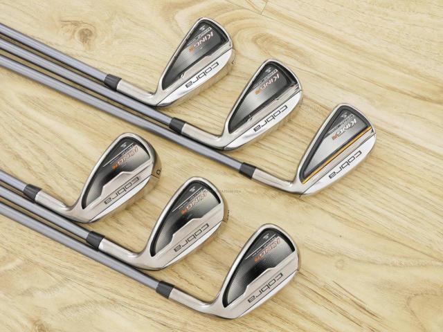 Iron set : Other Brand : ชุดเหล็ก Cobra King F6 มีเหล็ก 5-Pw (6 ชิ้น) ก้านกราไฟต์ Flex S