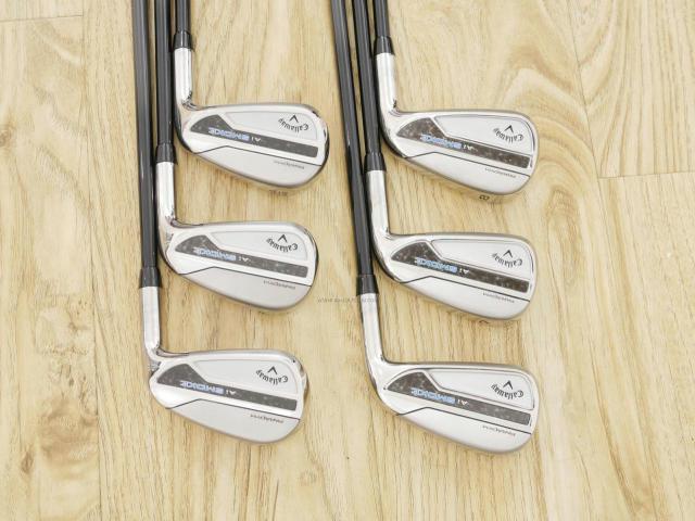 Iron set : Callaway : ชุดเหล็ก Callaway Paradym Ai Smoke (รุ่นล่าสุด ออกปี 2024 ตีง่ายมาก ไกล Japan Spec.) มีเหล็ก 6-Pw,Aw (6 ชิ้น) ก้านกราไฟต์ Fujikura TENSEI 50 Flex R