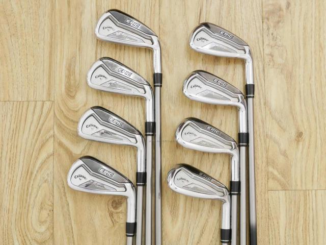 Iron set : Callaway : ชุดเหล็ก Callaway EPIC Forged Star (รุ่นท้อปสุด ปี 2020 ตีไกลกว่าปกติ 2 เบอร์) มีเหล็ก 5-Pw,Aw,Gw (8 ชิ้น) ก้านกราไฟต์ Fujikura Speeder Evolution Flex R