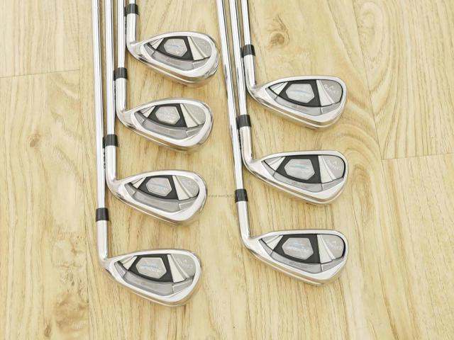 Iron set : Callaway : ชุดเหล็ก Callaway Rogue Star CF18 (ออกปี 2018 ตีง่าย ไกลมากๆ) มีเหล็ก 6-Pw,Aw,Gw (7 ชิ้น) ก้านเหล็ก NS Pro ZELOS 7 Flex S