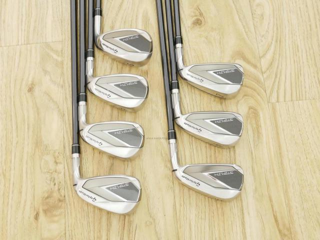 Iron set : Taylormade : ชุดเหล็ก Taylormade Stealth (ออกปี 2022 Japan Spec.) มีเหล็ก 5-Pw,Sw (7 ชิ้น) ก้านกราไฟต์ Mitsubishi Tensei TM60 Flex S