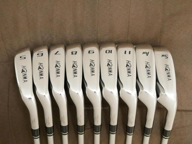 Iron set : Honma : ชุดเหล็ก Honma Bezeal 525 (ออกปี 2016 รุ่นนี้ใบใหญ่ที่สุดของ Honma) มีเหล็ก 5-11,Aw,SW (9 ชิ้น) ก้านกราไฟต์ Honma Vizard 48 Flex R