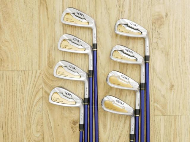 Iron set : Honma : **ก้าน 3 ดาว** ชุดเหล็ก Honma Tour World TW737P (ปี 2018) มีเหล็ก 5-11,Sw (8 ชิ้น) ก้าน ARMRQ ∞ (53) Flex R (3 ดาว)